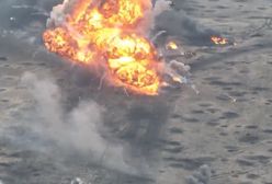 Wpadli w zasadzkę. Potężna eksplozja T-72 pod Donieckiem