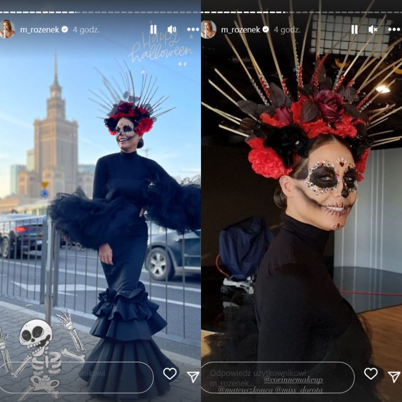 Małgorzata Rozenek i Krzysztof Skórzyński straszą w halloweenowych kostiumach w "Dzień Dobry TVN"