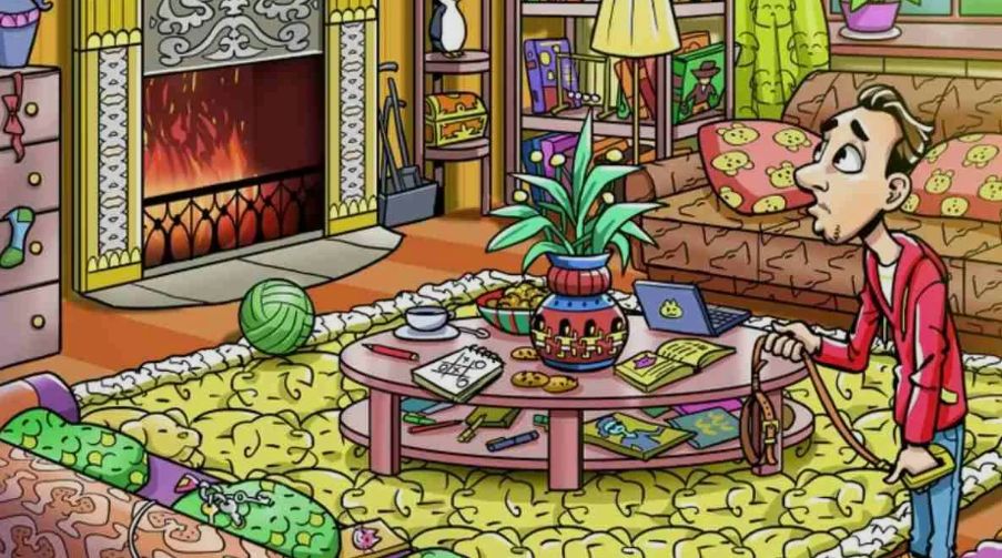 Przypatrz się ilustracji. Gdzie jest pies?