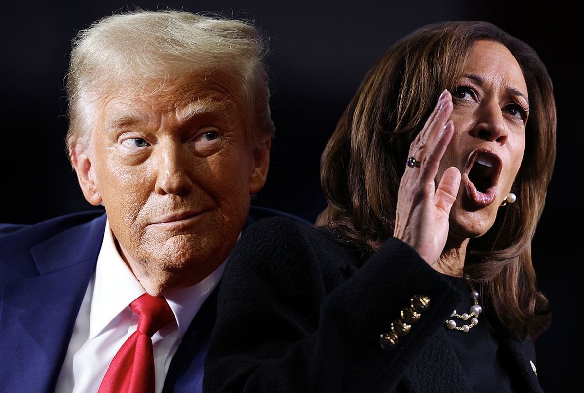 wybory w usa, Donald Trump, Kamala Harris, sondaże Niepewna szala na stronie Harris OPINIA