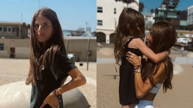 Weronika Rosati z córką w Kalifornii