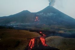 Wulkan Pacaya pluje lawą. Pożary i zniszczone plantacje
