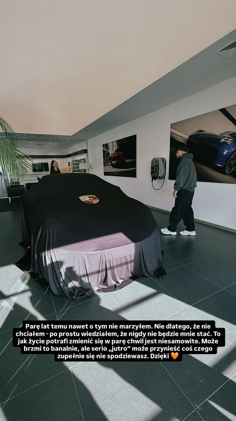Książulo pochwalił się zakupem Porsche