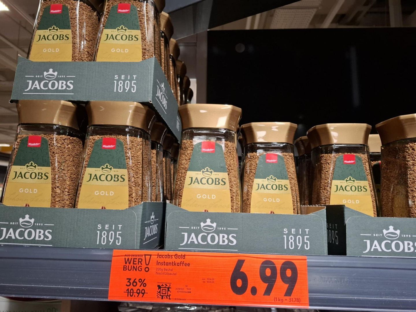 Oto ceny produktów w sklepie Kaufland w Berlinie.