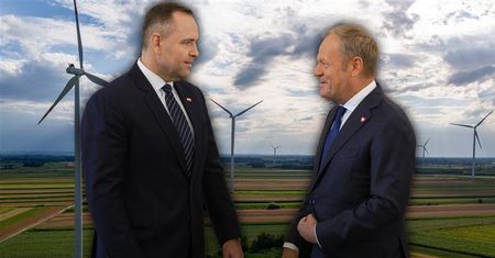 Awantura o wiatraki dzieli nawet koalicjantów. "Trzeba się dogadać z Nawrockim"
