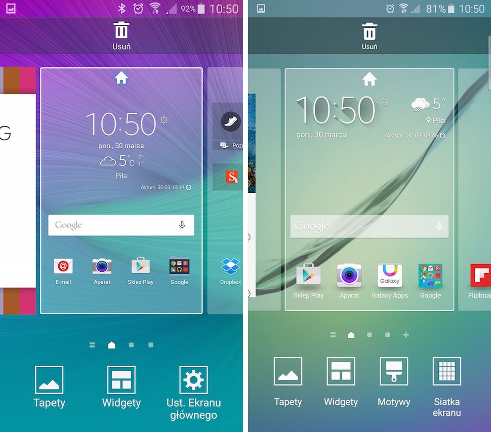 Galaxy S6 (edge) - przegląd interfejsu. Jak zmienił się TouchWiz? 4