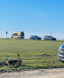 Wypadek z udziałem dwóch nastolatków. 16-latek trafił do szpitala śmigłowcem