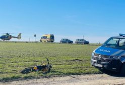 Wypadek z udziałem dwóch nastolatków. 16-latek trafił do szpitala śmigłowcem