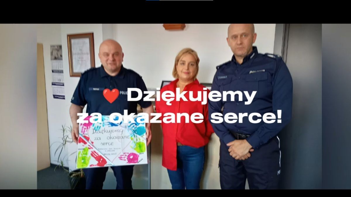 Mundurowi z Sierpca z okazji Dnia Dziecka