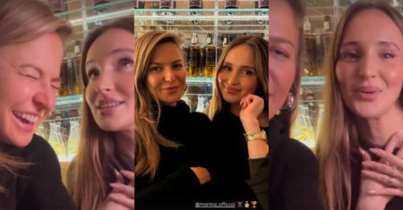 Spotkanie na szczycie: Anna Lewandowska i Marina Łuczenko zanosiły się śmiechem podczas wspólnego wypadu na miasto