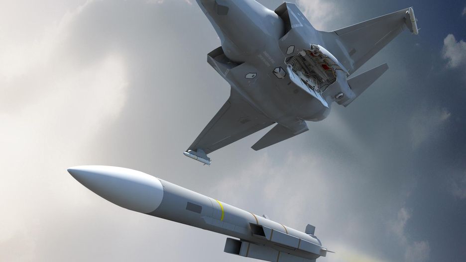 Meteor wystrzelony z F-35 - wizualizacja