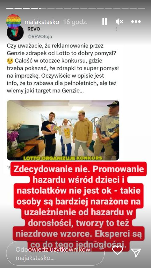 Genzie reklamują zdrapki