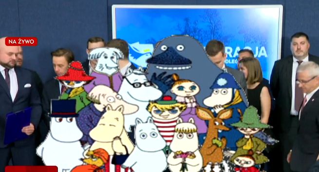 KRRiT pouczyła TVP za zestawienie kandydatów Konfederacji z „Muminkami”