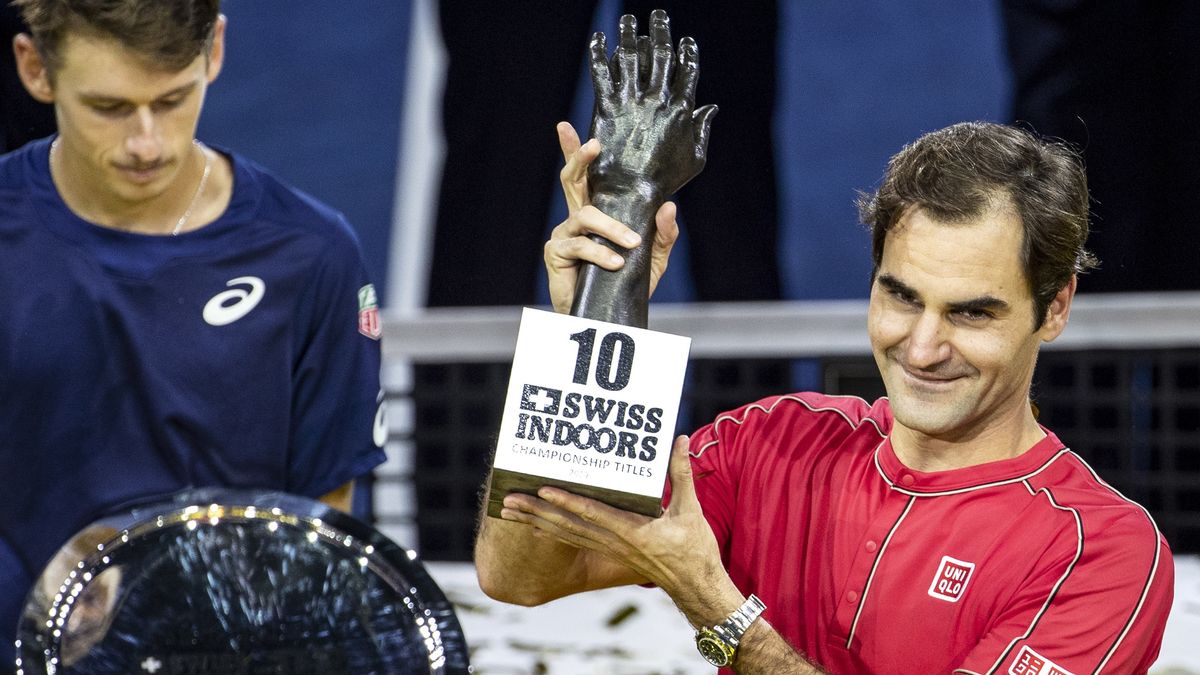 Roger Federer, mistrz Swiss Indoors Basel 2019