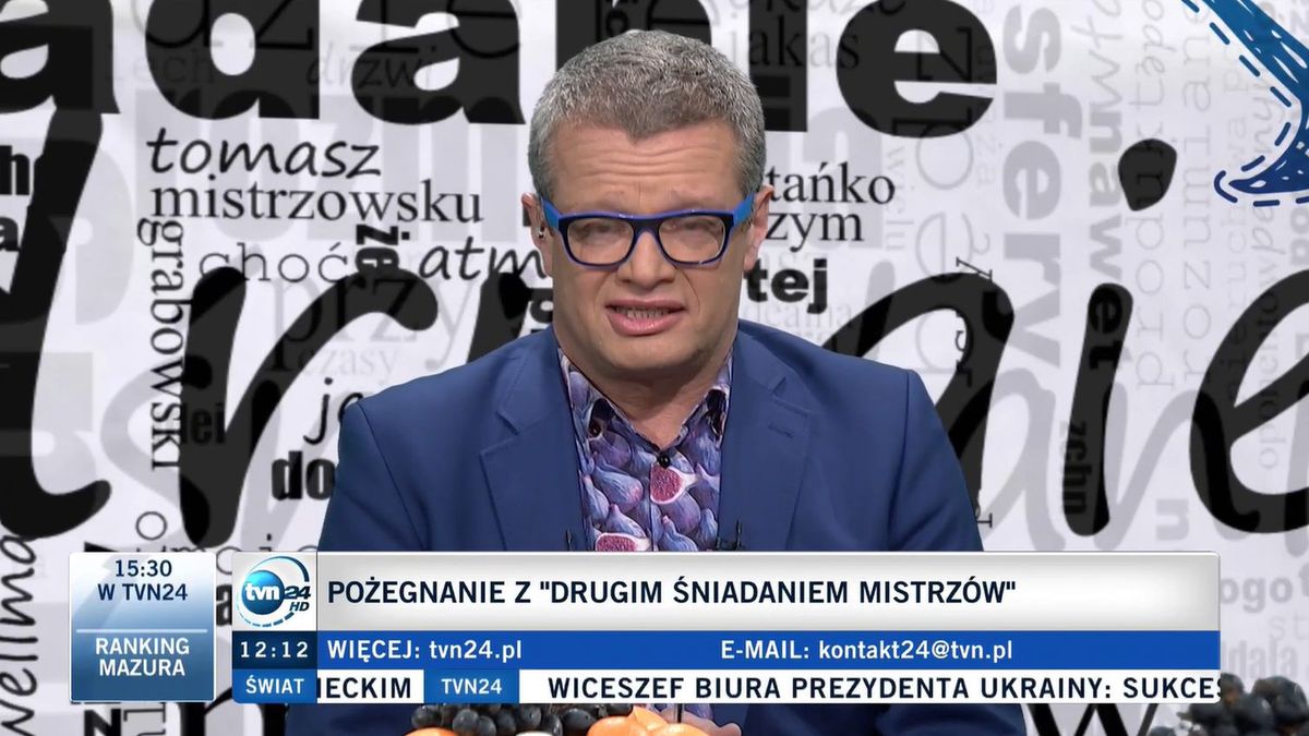 Marcin Meller w sobotę 19 listopada pożegnał się z widzami TVN24 po 14 latach na antenie 