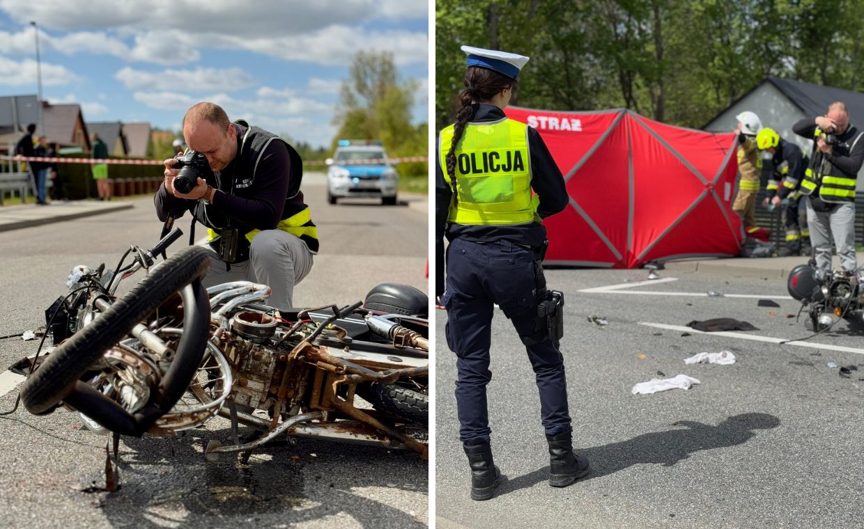 Śmiertelny wypadek z udziałem motocyklisty