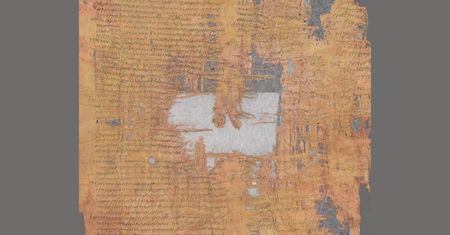 Starożytny papirus. Odkryty 10 lat temu dopiero teraz został rozszyfrowany