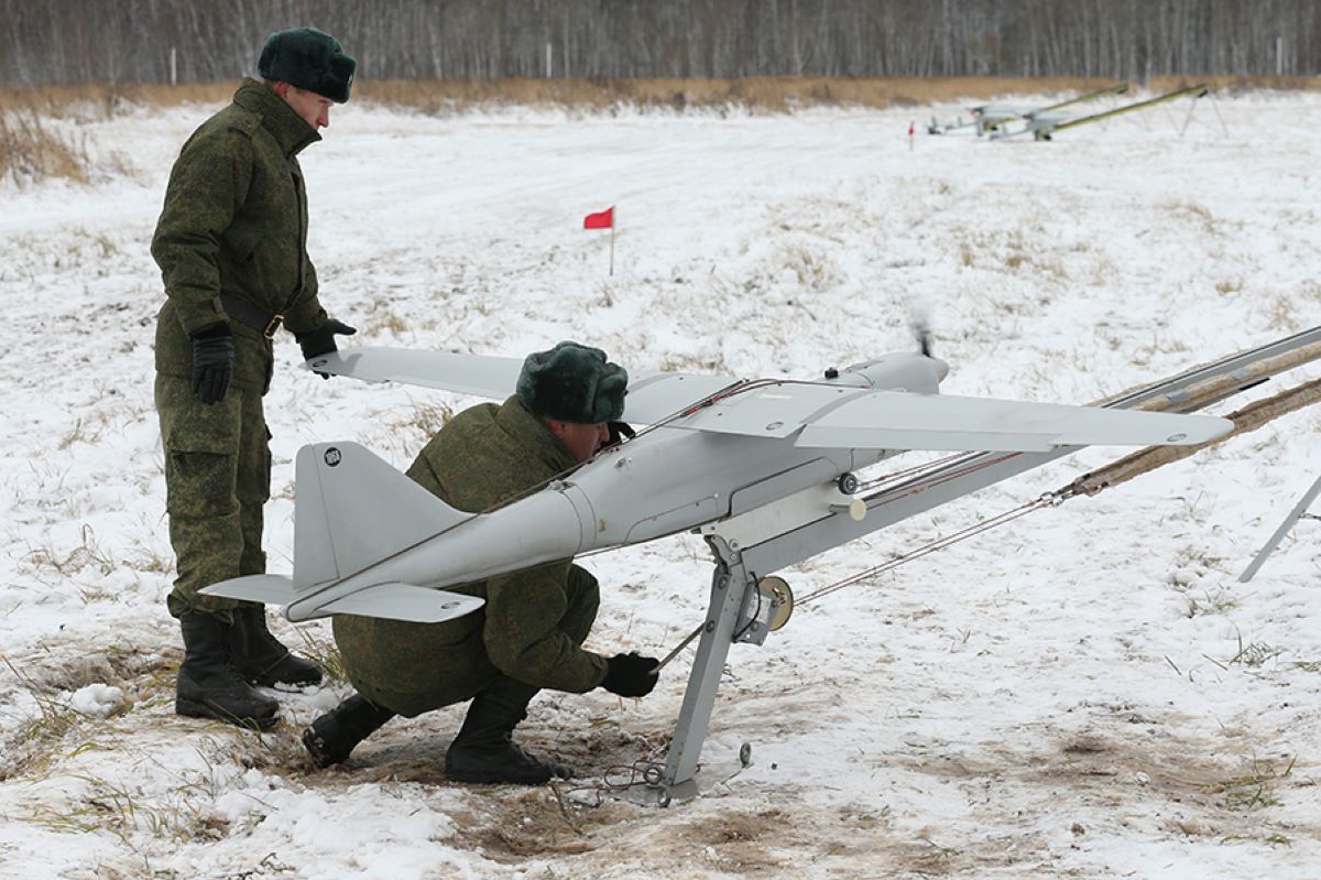 Ukraińcy zniszczyli rosyjskiego drona Orłan-10; zdjęcie ilustracyjne