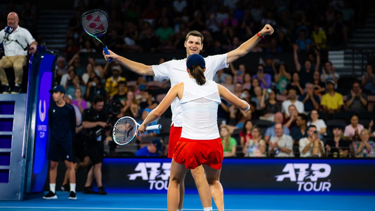 Getty Images / Robert Prange / Na zdjęciu: Hubert Hurkacz i Iga Świątek