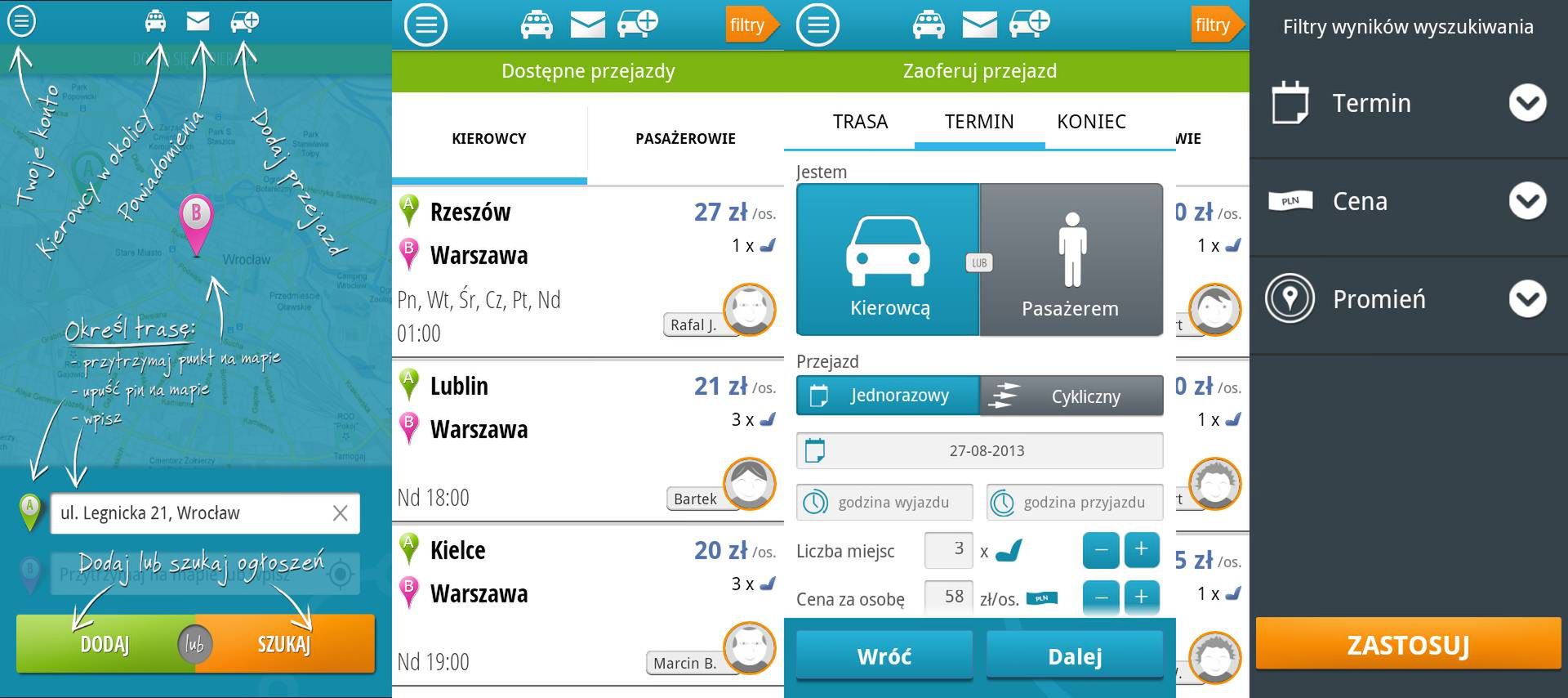 Otodojazd - aplikacja, dzięki której obniżysz koszty podróżowania 2