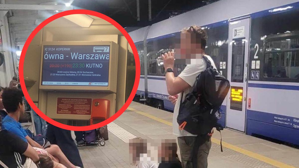 Pociąg relacji Bydgoszcz - Warszawa Wschodnia z opóźnieniem