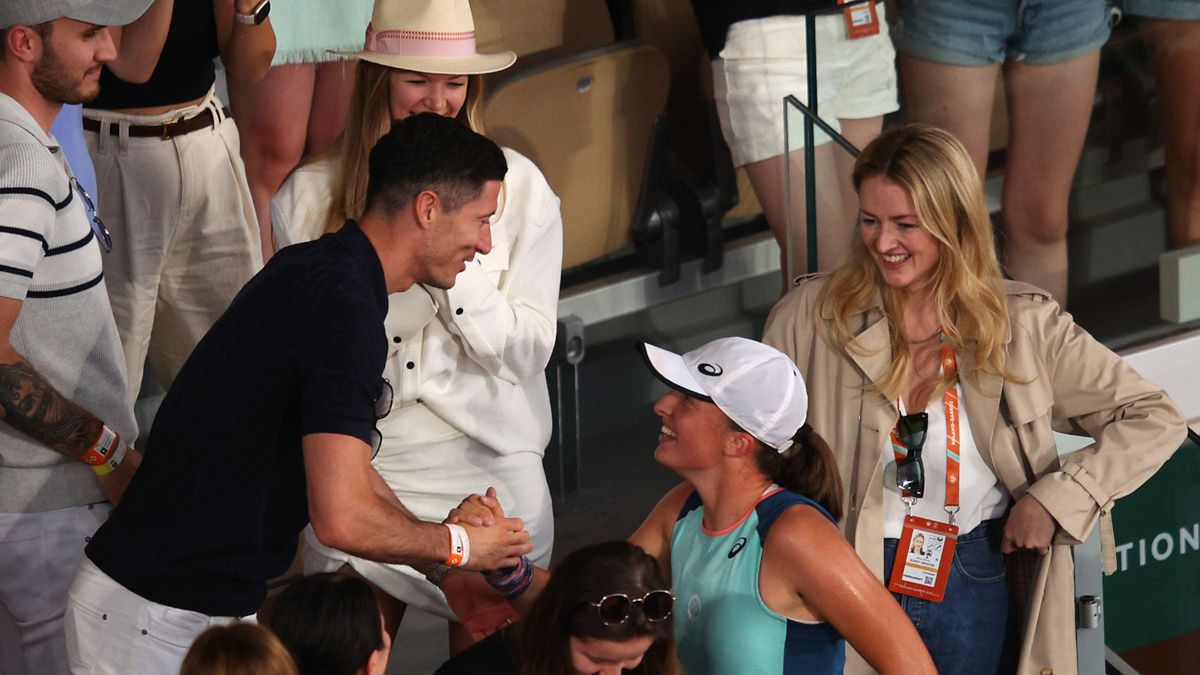 Getty Images / Na zdjęciu: Robert Lewandowski i Iga Świątek