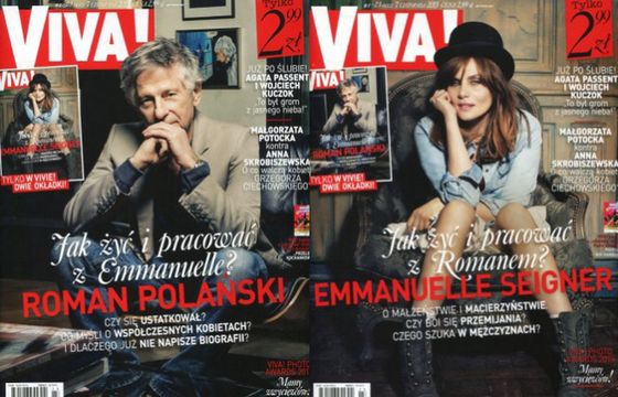 Roman Polański i Emanuelle Seigner na dwóch okładkach “Vivy!”