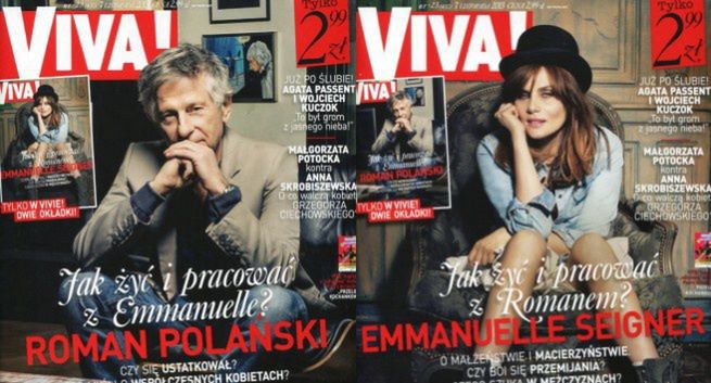 Roman Polański i Emanuelle Seigner na dwóch okładkach “Vivy!”