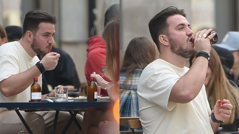 Mateusz Raduszewski na randce z ukochaną