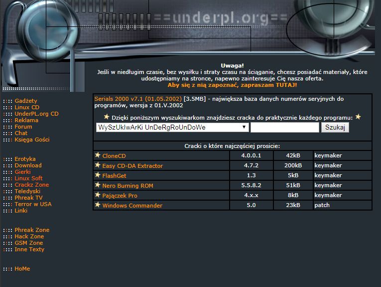 Kiedyś popularny serwis UnderPL.org i nastała po nim SoftMania.pl: Cwani antagoniści DobrychProgramów
