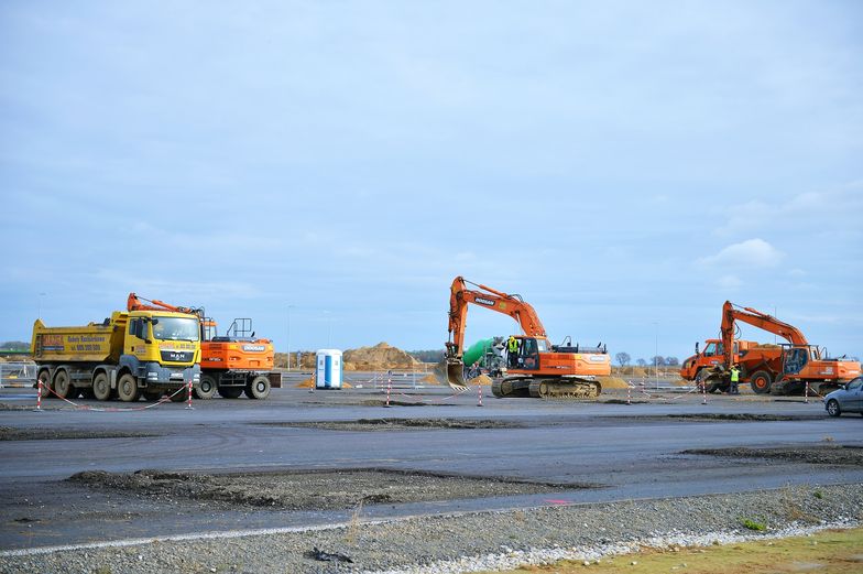 Plac budowy fabryki Mercedesa w Jaworze