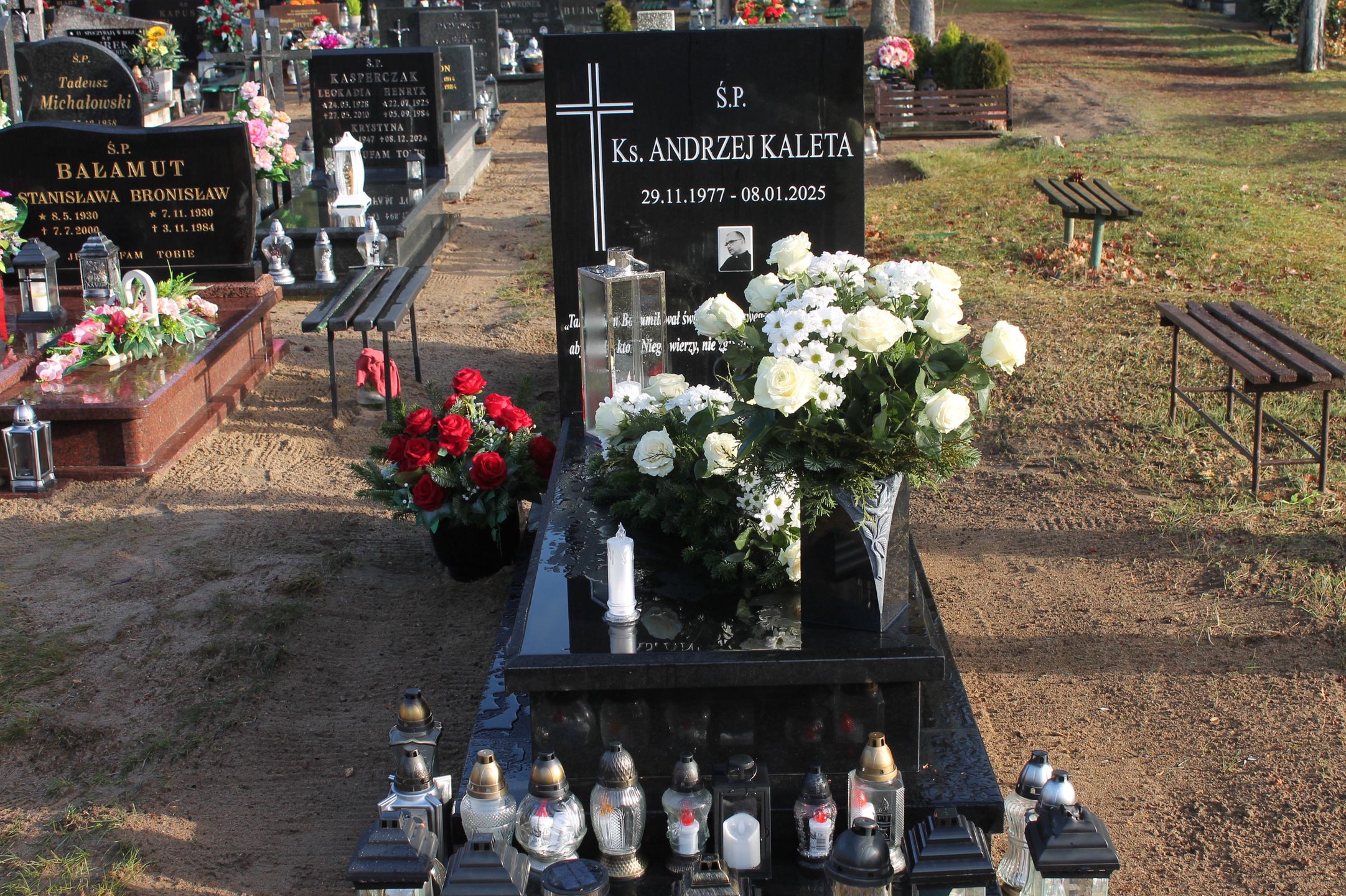 Grób ks. Andrzeja Kalety