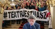 "Tak właśnie umiera kultura". Protest w teatrze po działaniach zarządu woj. małopolskiego