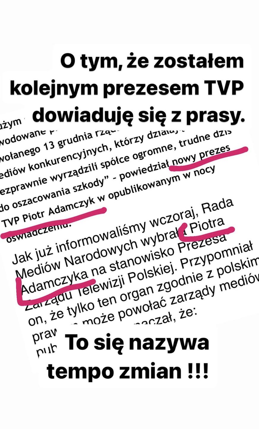Piotr Adamczyk nowym prezesem TVP? Aktor zabrał głos