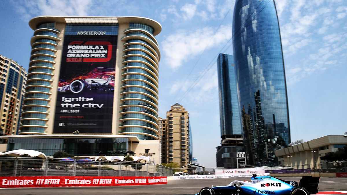 Materiały prasowe / Williams / Na zdjęciu: George Russell na torze w Baku