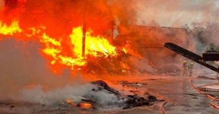 Pożar pod Częstochową. Płonie składowisko w Sobuczynie