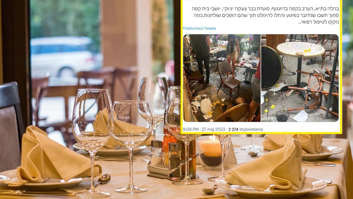 W restauracji zapanował chaos
