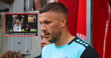 Podolski dorobił się ogromnej fortuny. Nawet Anglicy są pod wrażeniem