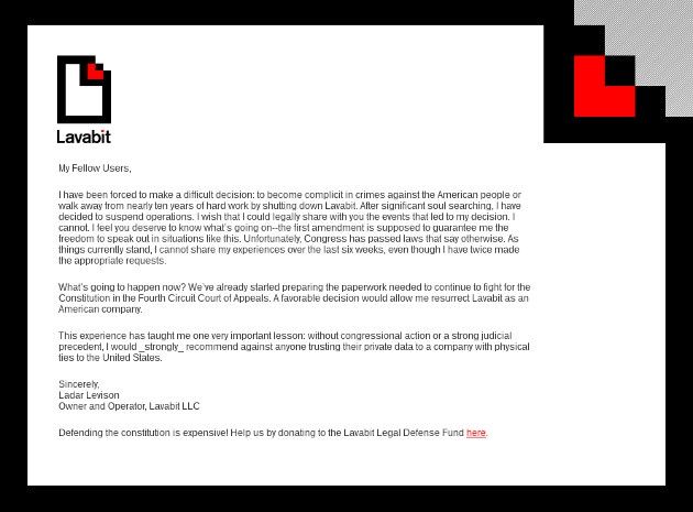 lavabit serwis e-mail zamknięcie