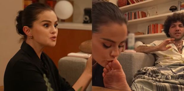 OSTRZEGAMY: Selena Gomez całuje BRUDNE STOPY swojego męża