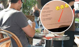 Otworzył menu i się zdenerwował. Dopisek w karcie sprawił, że w pośpiechu opuścił restaurację