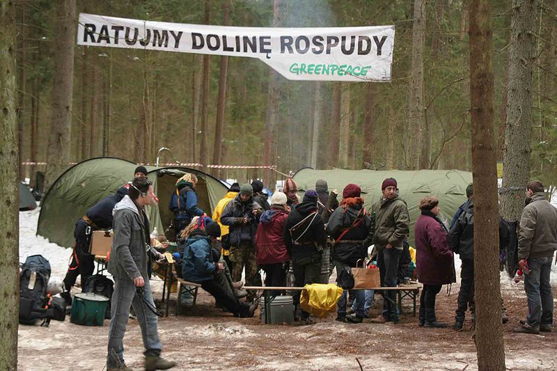 Akcja obrony Doliny Rospudy (fot. Radosław Ślusarczyk/lic.CC)