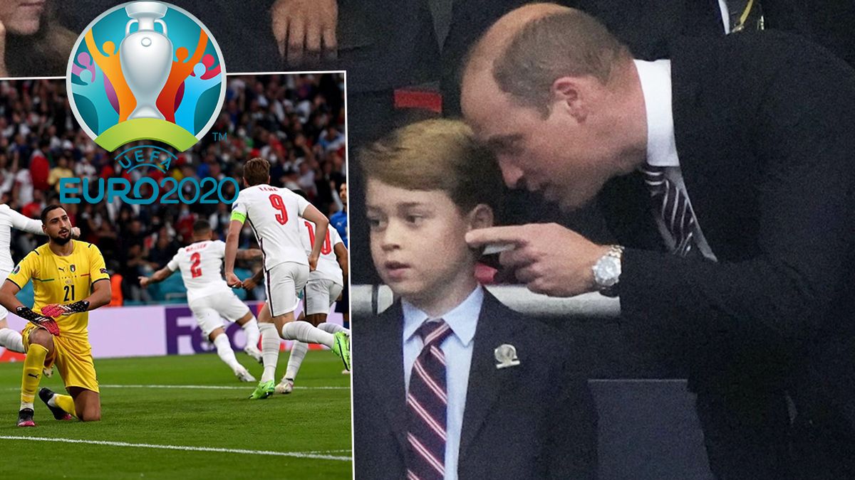 Euro 2020: Książę William, książę George i księżna Kate na meczu