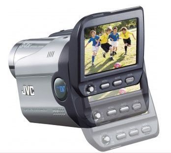 JVC: kamera z przesuwanym wyświetlaczem