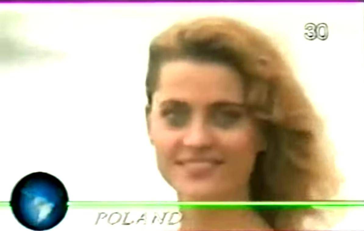 Aneta Kręglicka na Miss World 1989