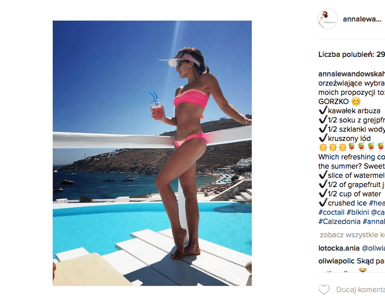 Anna Lewandowska w bikini