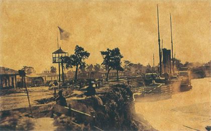 Port w Humaicie ok. 1868 r. 