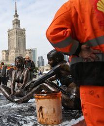 Happening Greenpeace przeciwko wierceniom Gazpromu i Shella w Arktyce