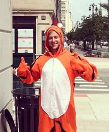 Na rekrutację w przebraniu... kota