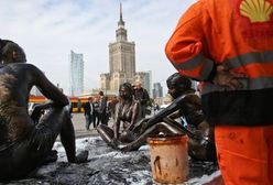 Happening Greenpeace przeciwko wierceniom Gazpromu i Shella w Arktyce